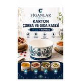 figanlar ambalaj 14 Oz Karton Gıda Kasesi Kapaksız Çorba Aşure ve Tatlı Kabı 50 adet