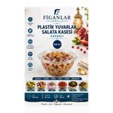 figanlar ambalaj 250 CC Kapaklı Şeffaf PET Salata ve Aşure Kasesi Kendinden Kapaklı Gıda Kabı 50 adet