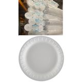 figanlar ambalaj Köpük Tabak Yuvarlak 17 Cm 10 Adet