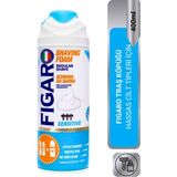 Figaro Tıraş Köpüğü Hassas Ciltler İçin Nemlendirici 400 ml Organik Formül