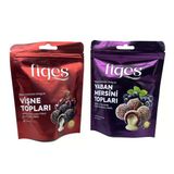 Figes Beyaz Çikolata Dolgulu Yaban Mersini Ve Vişne Topları (2'Li Set)