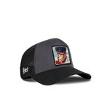 Fighter Logolu Siyah-Antrasit Trucker Şapka