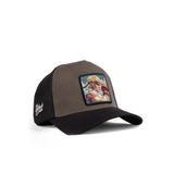 Fighter Logolu Siyah-Haki Trucker Şapka