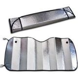 Figiza Araba Ön Cam Güneşliği Oto Metalize Alüminyum Katlanabilir Güneşten Koruyucu Perde Güneşlik 130x60cm - Gümüş