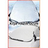 figiza Araç Oto Araba Branda Ön Ve Yan Cam Yarım Branda Güneş Buz Kar Koruyucu Örtü Güneşlik