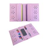 FIGIZA Keçe Kalemlik ve Tablet Organizer Çanta – 4 Bölmeli, A4 Boyut, Çok Amaçlı Defter Boya Düzenleyici Çanta (pembe)