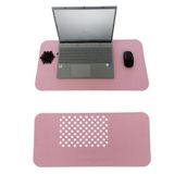FIGIZA Keçe Masa Üstü Mouse Pad ve Bilgisayar Düzenleyici 70x32 cm – Antibakteriyel Mat, Doğal Keçe Mat, Masa Koruyucu Altlık, Ofis ve Ev için Minimalist Tasarım (açık pembe)