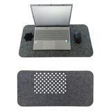FIGIZA Keçe Masa Üstü Mouse Pad ve Bilgisayar Düzenleyici 70x32 cm – Antibakteriyel Mat, Doğal Keçe Mat, Masa Koruyucu Altlık, Ofis ve Ev için Minimalist Tasarım (koyu gri)