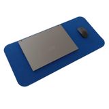 FIGIZA Keçe Masa Üstü Mouse Pad ve Bilgisayar Düzenleyici 70x32 cm – Antibakteriyel Mat, Doğal Keçe Mat, Masa Koruyucu Altlık, Ofis ve Ev için Minimalist Tasarım (mavi)