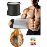 Figiza Termal Sauna Zayıflama Bel Göbek Eritme İncelme Terleme Korsesi Termal Sauna Kemer Korse - Standart - Siyah