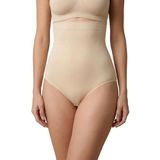 Figiza Yüksek Bel Slip Korse Dikişsiz Karın Göbek Bel Basen Toparlayıcı Şekillendirici Kadın Külot Korse (Ten, XL)