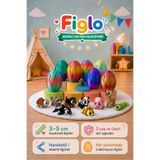 Figlo Sürpriz Yumurta Oyuncak – 3’lü Hareketli Hayvan Figürü, Sevimli Hayvan Koleksiyonu