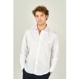 Figs Erkek Slim Fit Uzun Kollu Pamuklu Parlak Kumaş Gömlek 0013 Beyaz
