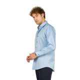 FIGS Slim Fit Uzun Kollu Pamuklu Parlak Kumaş Gömlek, 8054920250013