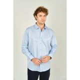 FIGS Slim Fit Uzun Kollu Pamuklu Parlak Kumaş Gömlek Açık Mavi, XS, 8054920250013, Açık Mavi, Erkek