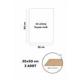 Figür Reklam Ajansı 3 mm 35x50 MDF Plaka (3 ADET) - Hobi, Maket, Ahşap El Sanatları İçin Uygun (3`lü Paket)
