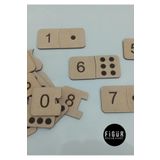 Figür Reklam Ajansı Ahşap Sayı Kartları Montessori Eşleştirme Bulmacası, Evde Eğitim Etkinliği, Okul Öncesi Oyuncakları