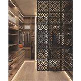 Figür Reklam Ajansı Mdf Seperatör / Paravan / Oda Bölücü /6ADET /28X28 cm - 28 x 28 - Siyah