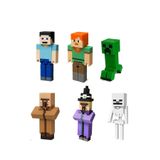 FigürDizayn Minecraft Keşif Seti Cadı Creeper Skeleton Steve Alex Köylü