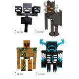FigürDizayn Minecraft Muhteşem Dörtlü Seti İron Golem, Gıcırtı Creaking, Wither Boss ve Warden