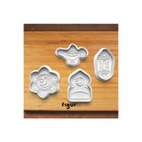 figurio Ramazan Kurabiye Kalıbı Seti / Dini Kurabiye Kalıbı Seti / 4'lü Set