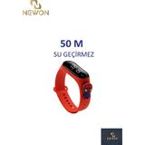 Figürlü Dijital Çocuk Saati, Dokunmatik Ekran, Su Geçirmez, Eğlenceli Tasarım - Altın - Kırmızı - 35 - 48 mm - Seçenek 1