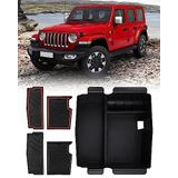 FIILINES Jeep Wrangler JL/JLU 2018 2019 2020 2021 2022 2023 2024, Jeep Gladyatör JT Kamyon 2020-2023 Jeep Gladyatör Aksesuarları için Kol Dayama Saklama Kutusu