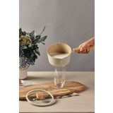 Fika Aluminyum Dokum Sut Tavasi Cam Kapakli 16Cm