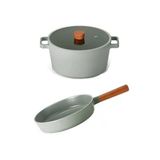 Fika Gri 26Cm Tencere & 26Cm Tava Seti