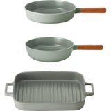 Fika Gri 3 Parça Tava Seti - 100 cm