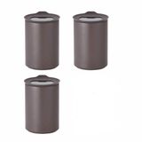 Fika One Seramik 3 Adet 650 Ml Gri Saklama Kabi D-Neone065-07