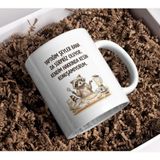 FikArt "yaptığım Şeyler Bana Da Sürpriz Oluyor" Rakun Kupa - Beyaz - 300 ml