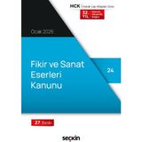 Fikir ve Sanat Eserleri Kanunu (Cep Kitabı) Seçkin Yayıncılık (Yayına Hazırlayan) 27. Baskı, Ocak 2026