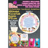 FİKİRCAN ANAOKULU- KREŞ-İLKOKUL TANIŞMA-KARNE-ÖZEL GÜN BONİBON ŞEKER-ÇİKOLATALAR İÇİN ÖZEL KESİM STİCKER