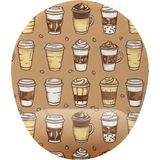 Fikirler Kahve Bardakları Bilek Destekli Mouse Pad
