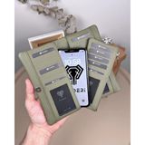 Fil Deri Hakiki Deri Telefon Bölmeli Fermuarlı Kartlıklı Cüzdan 2134 - Yeşil