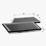Fil Filtre Karbonlu W203 0207 Cl203 0208 S203 0107 C209 0209 A209 0210 Polen Filtresi
