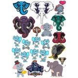 Fil Sticker Set 1 18 Parça Telefon, Tablet, Defter, Laptop Sticker