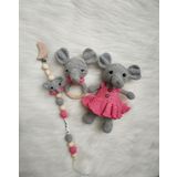 Fil Yeni Doğan Seti Amigurumi Organik Oyuncak