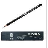 Fila LYRA Kurşun Kalem Rembrandt Art Design 9b Dereceli Çizim Kalemi (12'li Paket) - 0 - Siyah