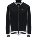 Fila Mont Settanta LU411119 Erkek Uzun Kol Midi Kesim Siyah - Beyaz Düz Mont