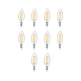 Filament 4w 220v E14 Rustik C35 Led Mum Ampul C35-4m 10'lu Paket, Gün Işığı