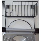 Filamentto Duvara Monte Siyah Metal Ütü ve Ütü Masası Askısı – Elektrostatik Boyalı Dayanıklı Tasarım, 32x32x15 cm