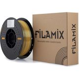 Filamix Magic Silk Çift Renk Pla Filament Siyah-Altın 1.75MM 1kg - Siyah - Altın
