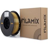 Filamix Silk Siyah Gold Filament 1.75MM 1kg Ipeksi Parlak Görünüm - Altın - Siyah