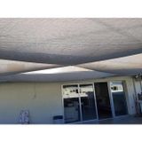File Ambalaj %95'Lik Gri (Gümüş) Gölgelik File - 5X30 Metre - Branda - Çit Filesi