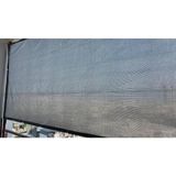 File Ambalaj Yüzde 95'Lik Gri - Gümüş Gölgelik File - 2X40 Metre - Branda - Çit Filesi - Şeritli Halkalı
