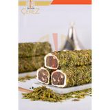 File Antep Fıstığı Kaplı Çikolatalı Sarma Lokum (1000 Gram)