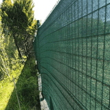 Fileambalaj 2x4 mt 95'lik Şeritli Halkalı Yeşil Gölgelik Çit Filesi
