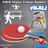 Fileli Masa Tenisi Raketi - Okul İçin Masa Tenisi Raketi - Tenis Oyuncakları - Masa Tenisi Oyunu - F